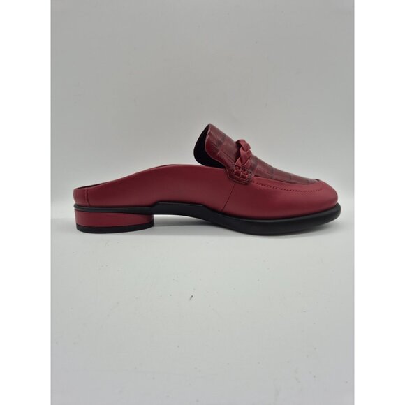 ECCO Women's Shoes Mules  Size 8 8.5 US 39 EU  Red Leather Croc Embossed (313 - Picture 6 of 12